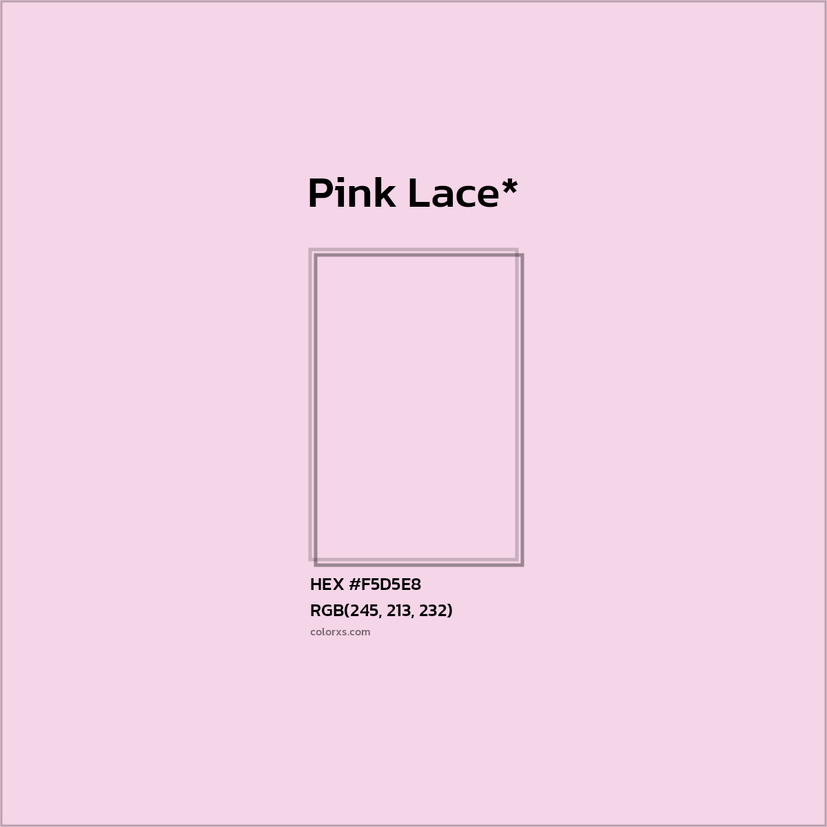 HEX #F5D5E8 Color Name, Color Code, Palettes, Similar Paints, Images
