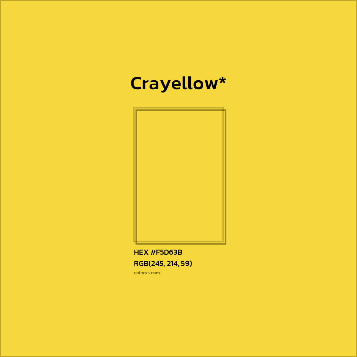 HEX #F5D63B Color Name, Color Code, Palettes, Similar Paints, Images