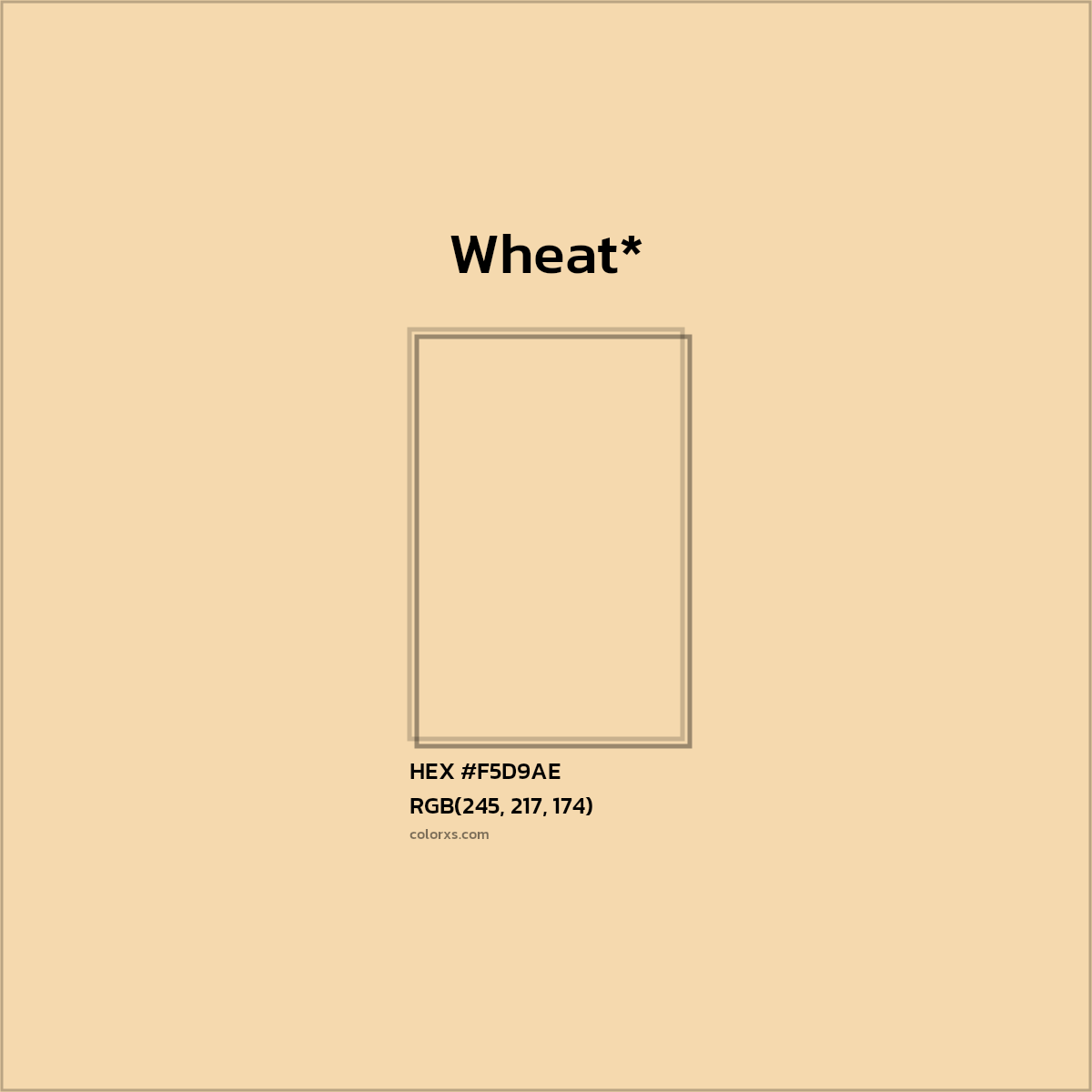 HEX #F5D9AE Color Name, Color Code, Palettes, Similar Paints, Images