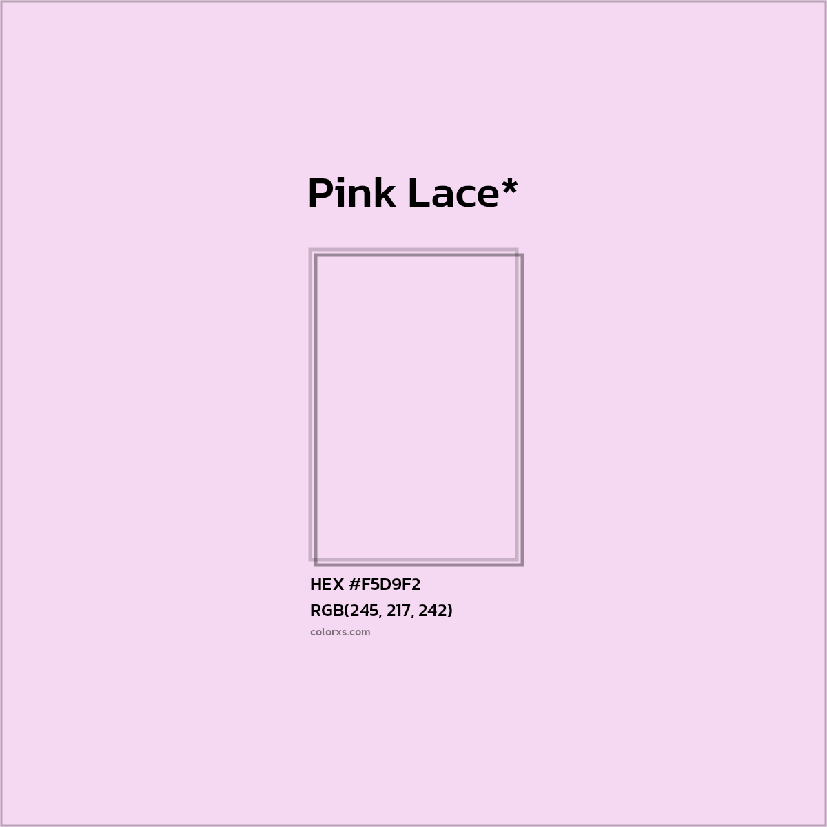 HEX #F5D9F2 Color Name, Color Code, Palettes, Similar Paints, Images