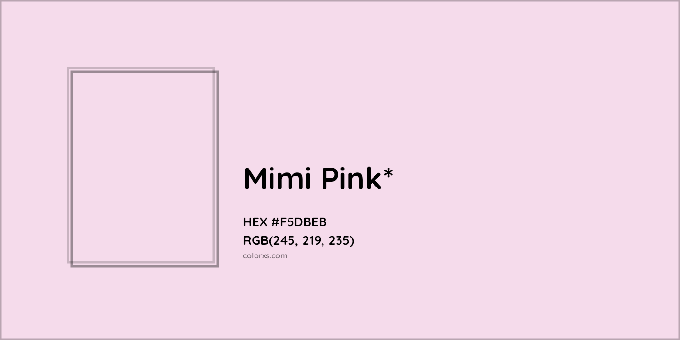 HEX #F5DBEB Color Name, Color Code, Palettes, Similar Paints, Images