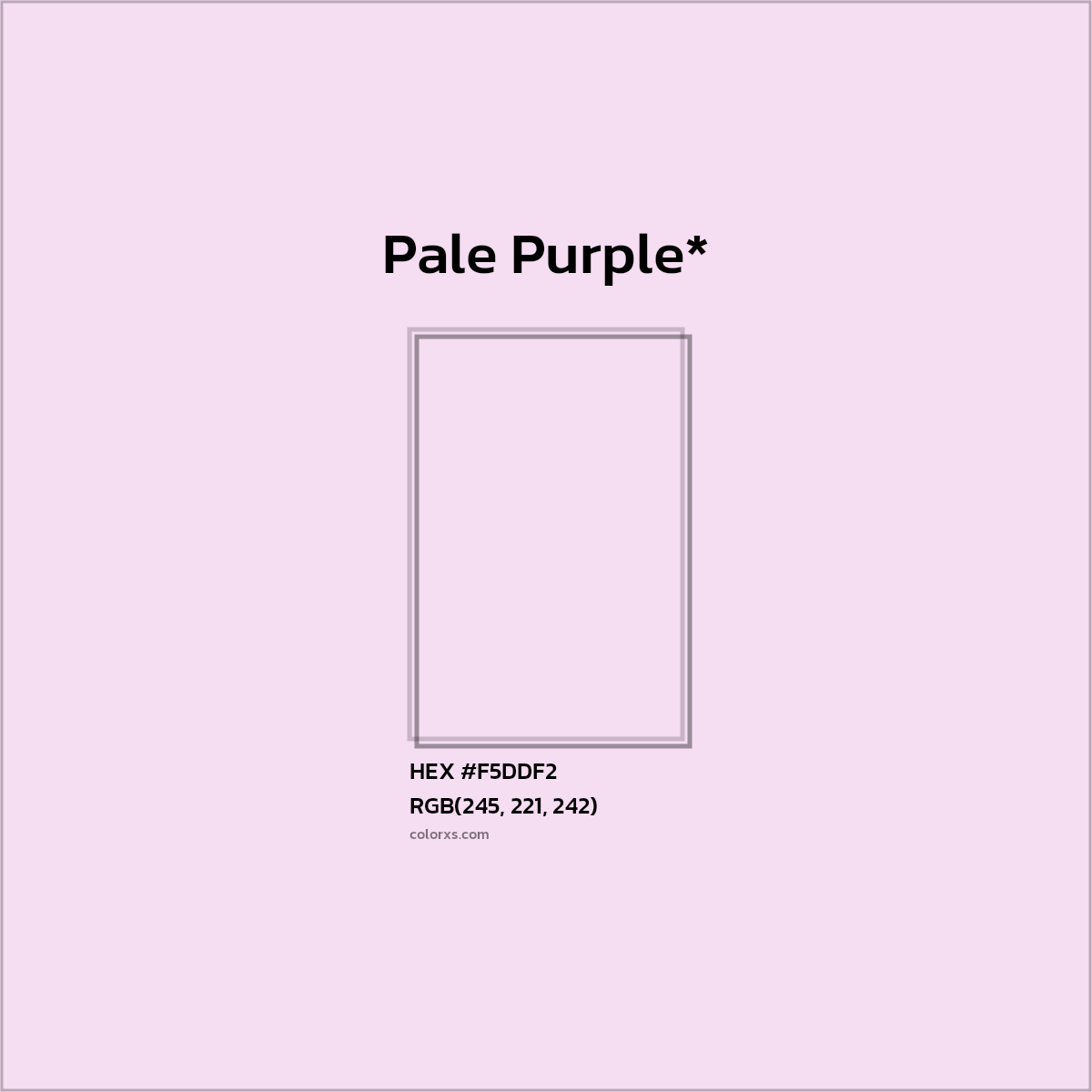 HEX #F5DDF2 Color Name, Color Code, Palettes, Similar Paints, Images