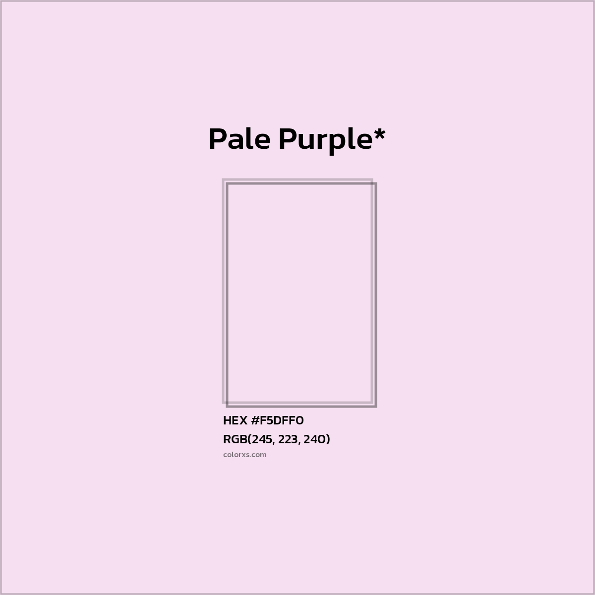 HEX #F5DFF0 Color Name, Color Code, Palettes, Similar Paints, Images