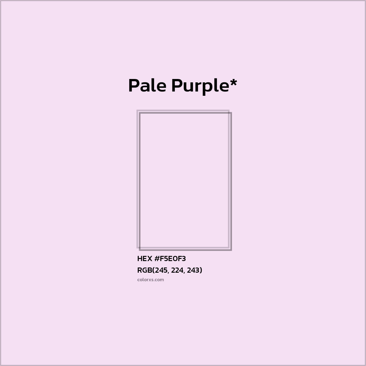 HEX #F5E0F3 Color Name, Color Code, Palettes, Similar Paints, Images