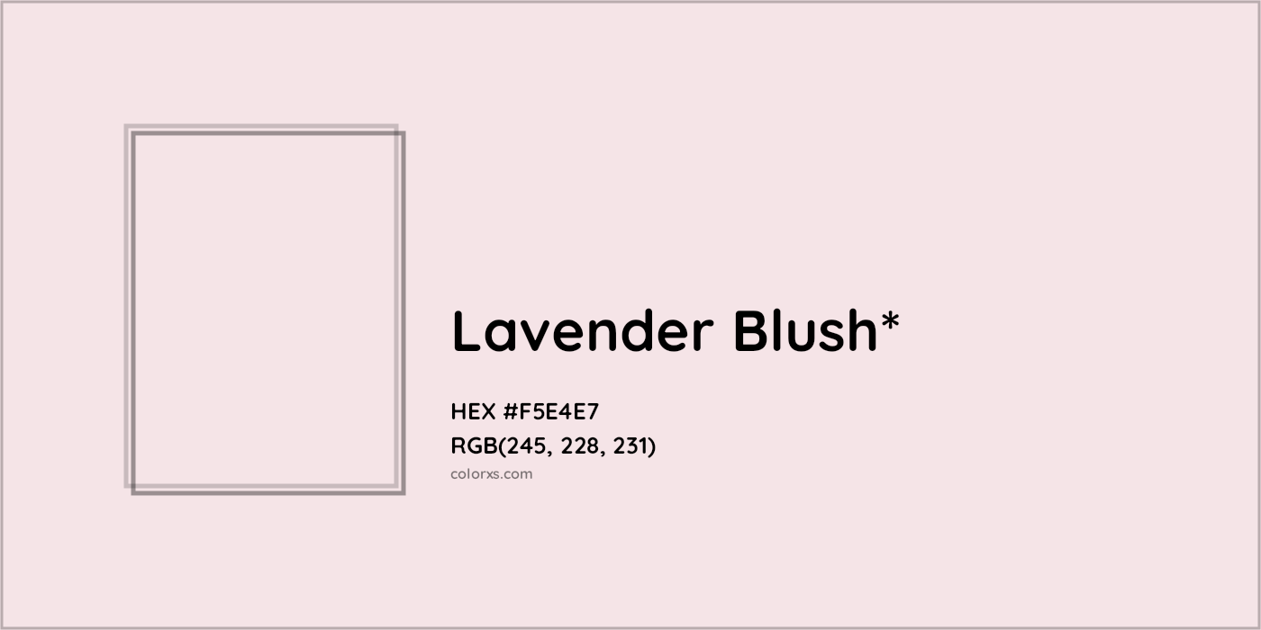 HEX #F5E4E7 Color Name, Color Code, Palettes, Similar Paints, Images
