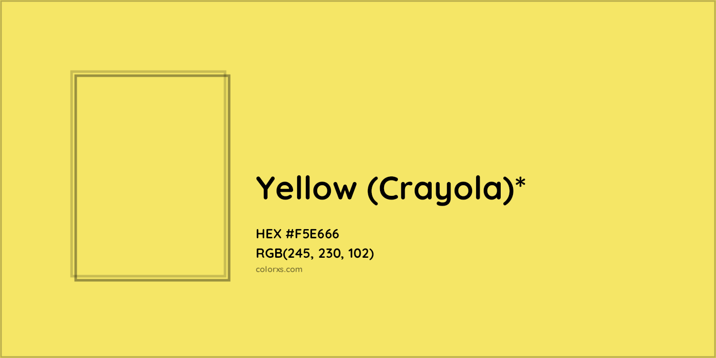 HEX #F5E666 Color Name, Color Code, Palettes, Similar Paints, Images