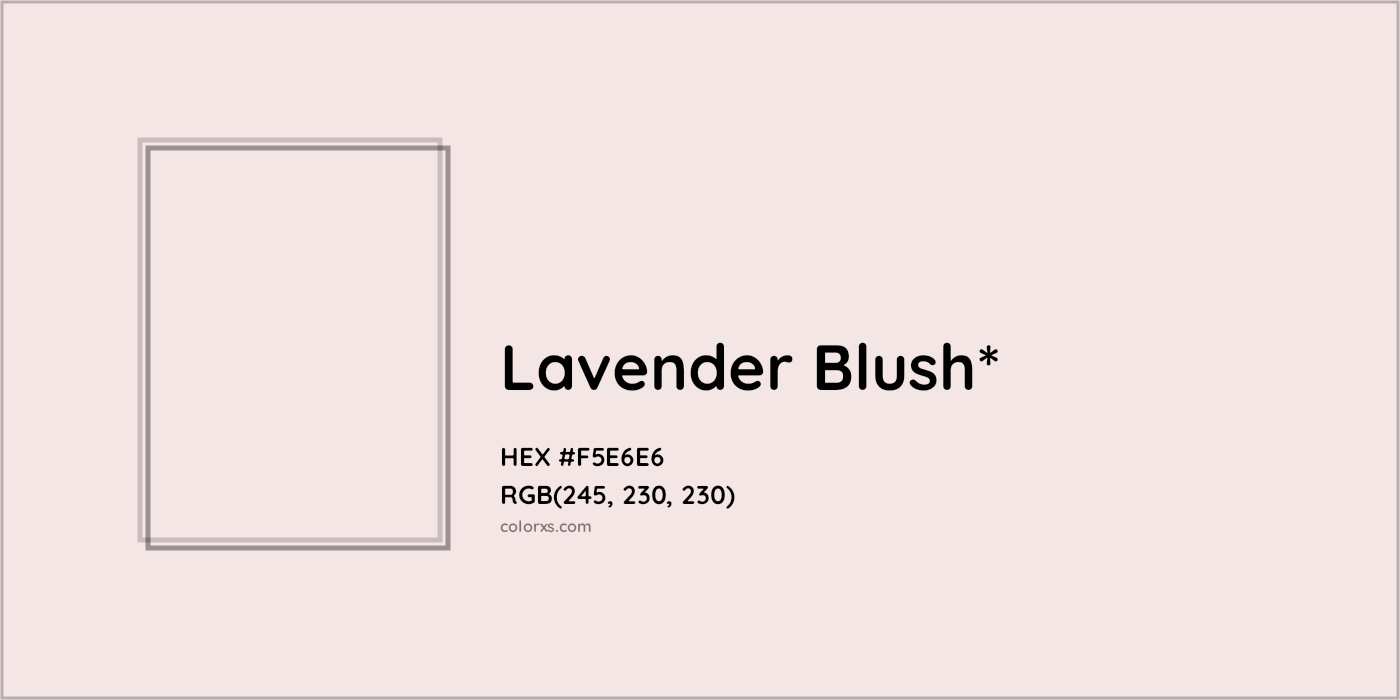 HEX #F5E6E6 Color Name, Color Code, Palettes, Similar Paints, Images