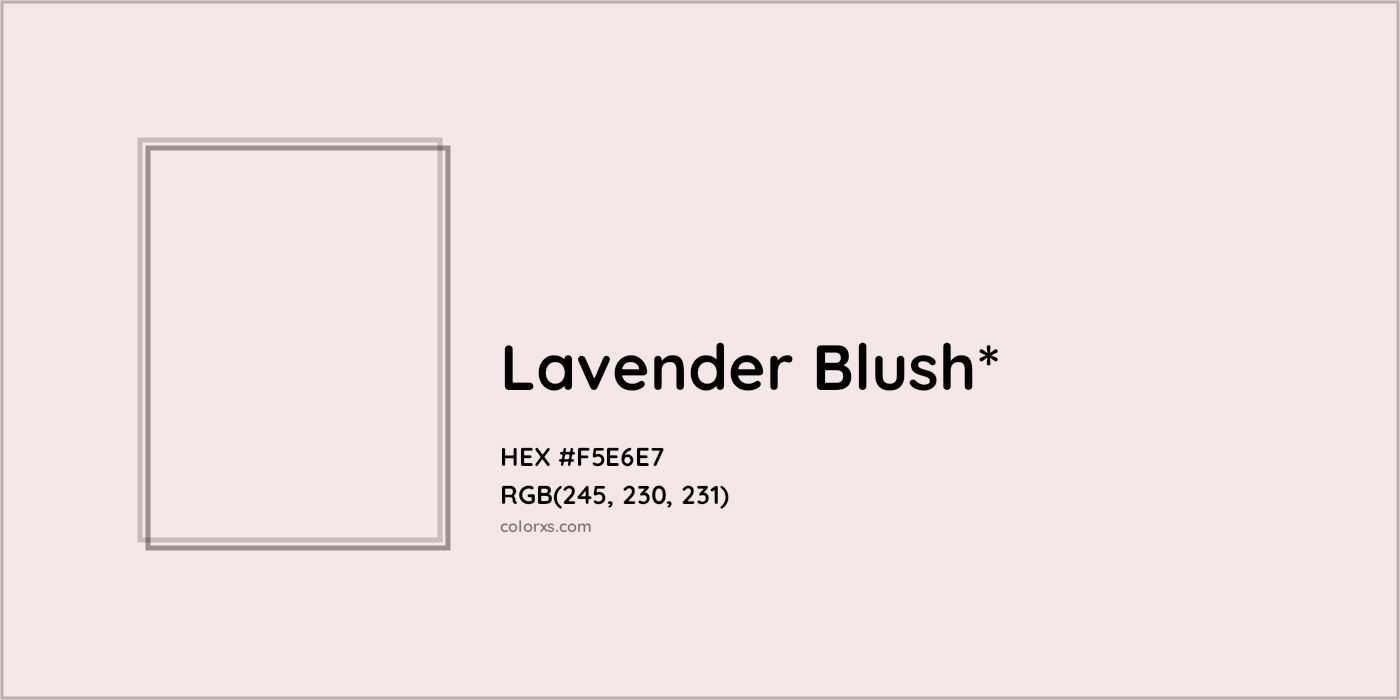 HEX #F5E6E7 Color Name, Color Code, Palettes, Similar Paints, Images