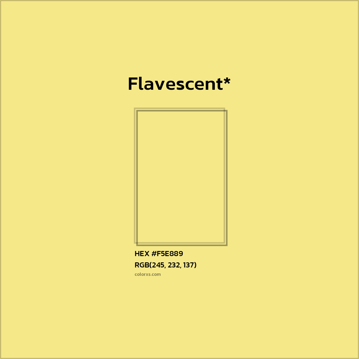 HEX #F5E889 Color Name, Color Code, Palettes, Similar Paints, Images