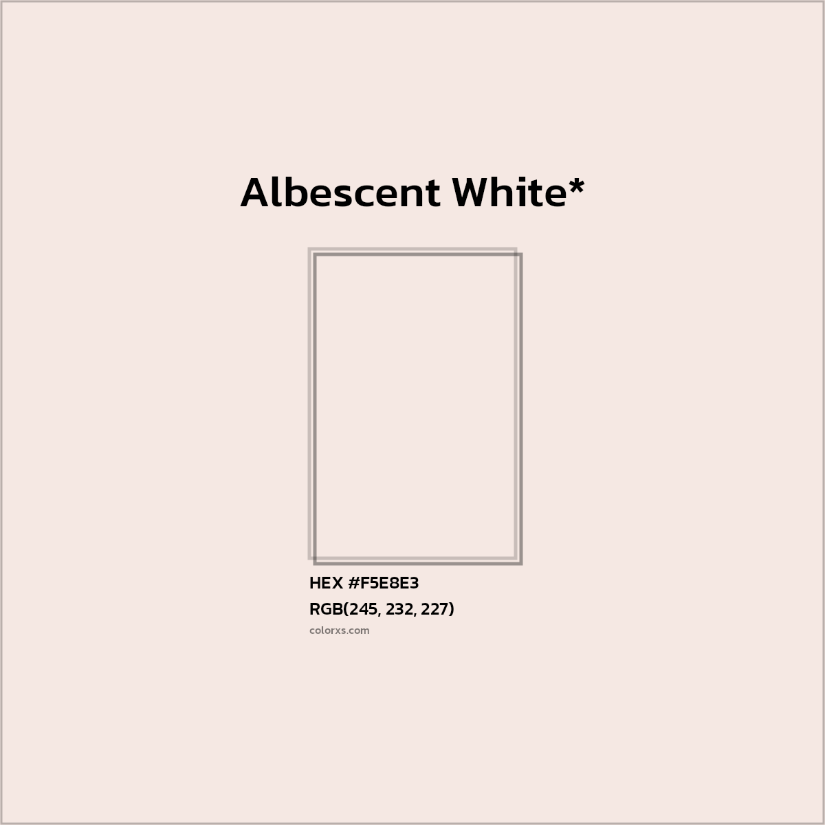 HEX #F5E8E3 Color Name, Color Code, Palettes, Similar Paints, Images