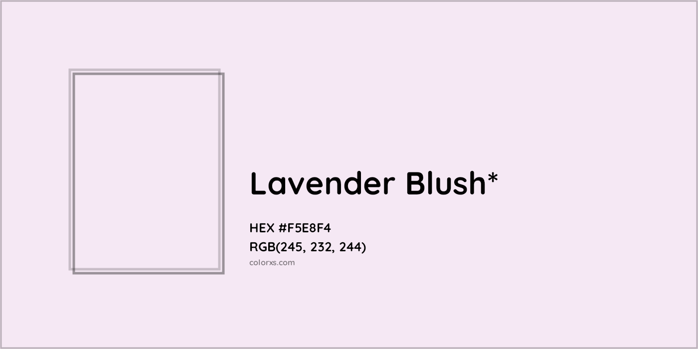 HEX #F5E8F4 Color Name, Color Code, Palettes, Similar Paints, Images