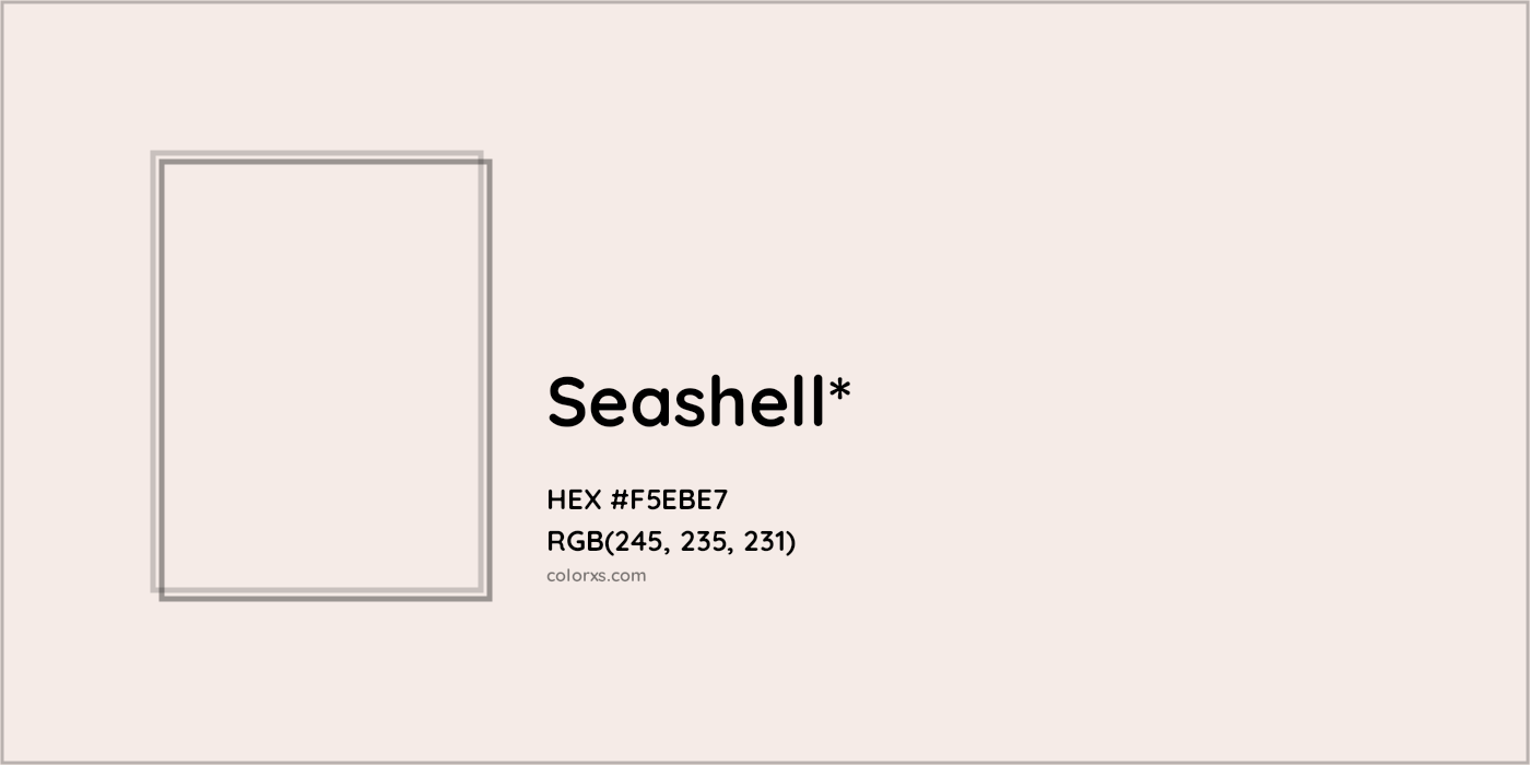 HEX #F5EBE7 Color Name, Color Code, Palettes, Similar Paints, Images
