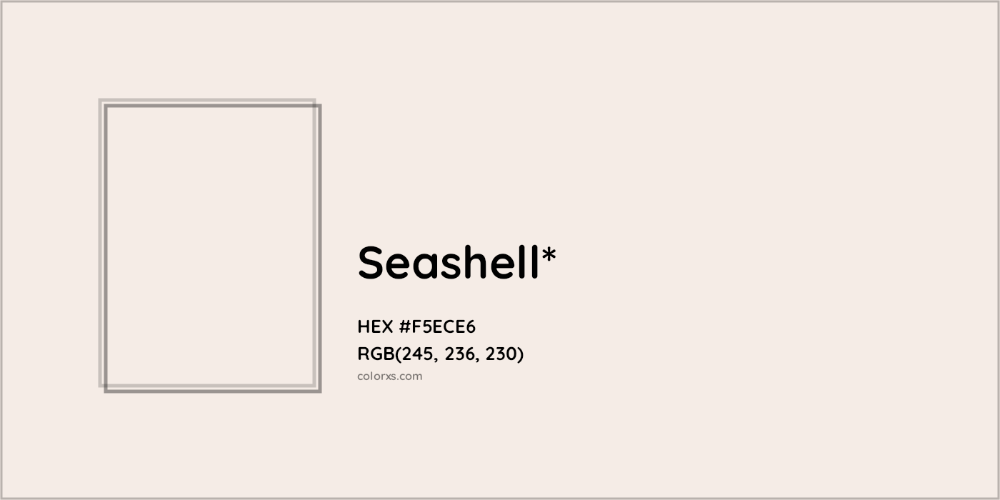 HEX #F5ECE6 Color Name, Color Code, Palettes, Similar Paints, Images