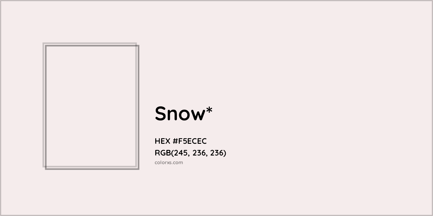 HEX #F5ECEC Color Name, Color Code, Palettes, Similar Paints, Images