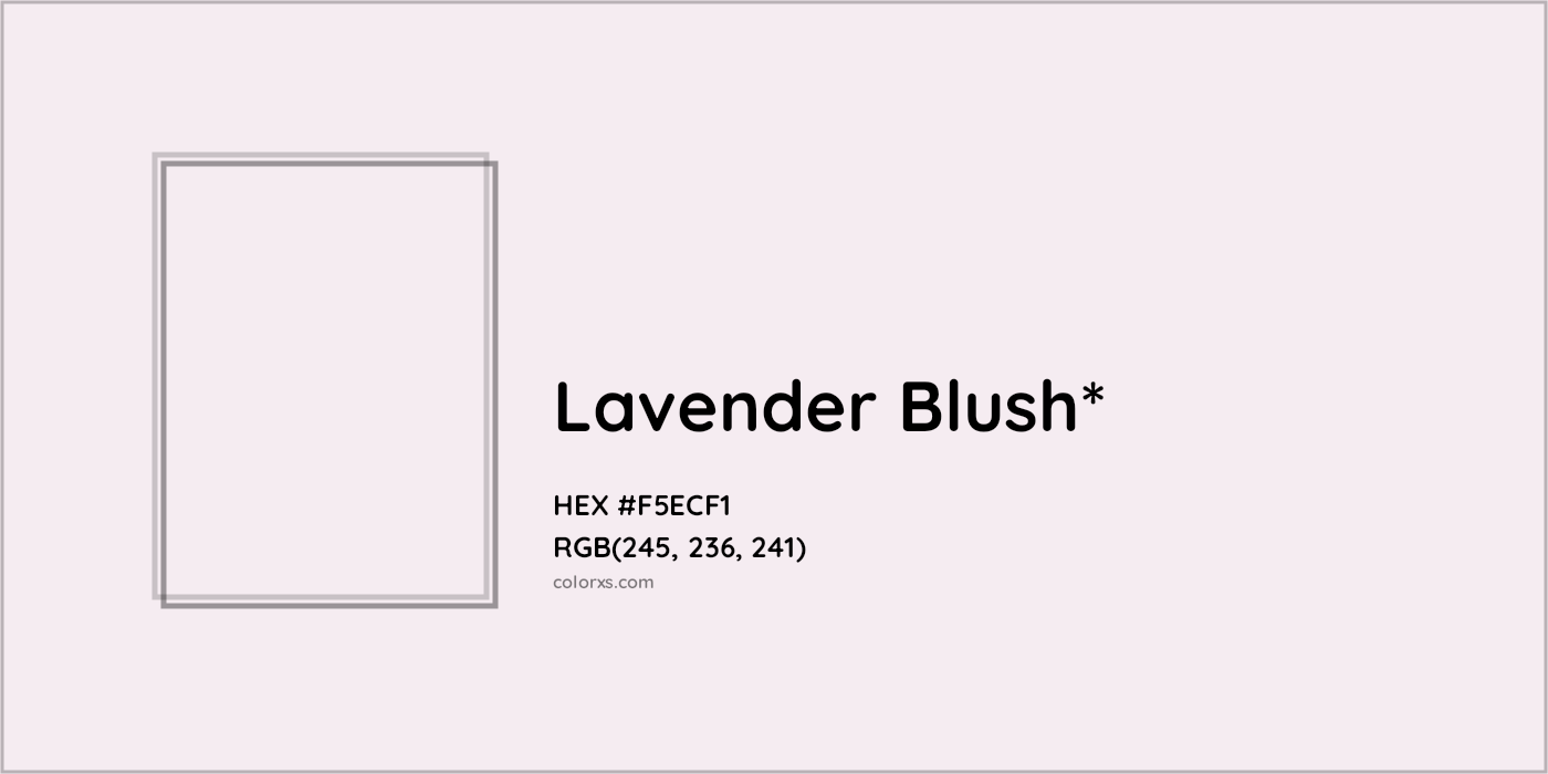 HEX #F5ECF1 Color Name, Color Code, Palettes, Similar Paints, Images