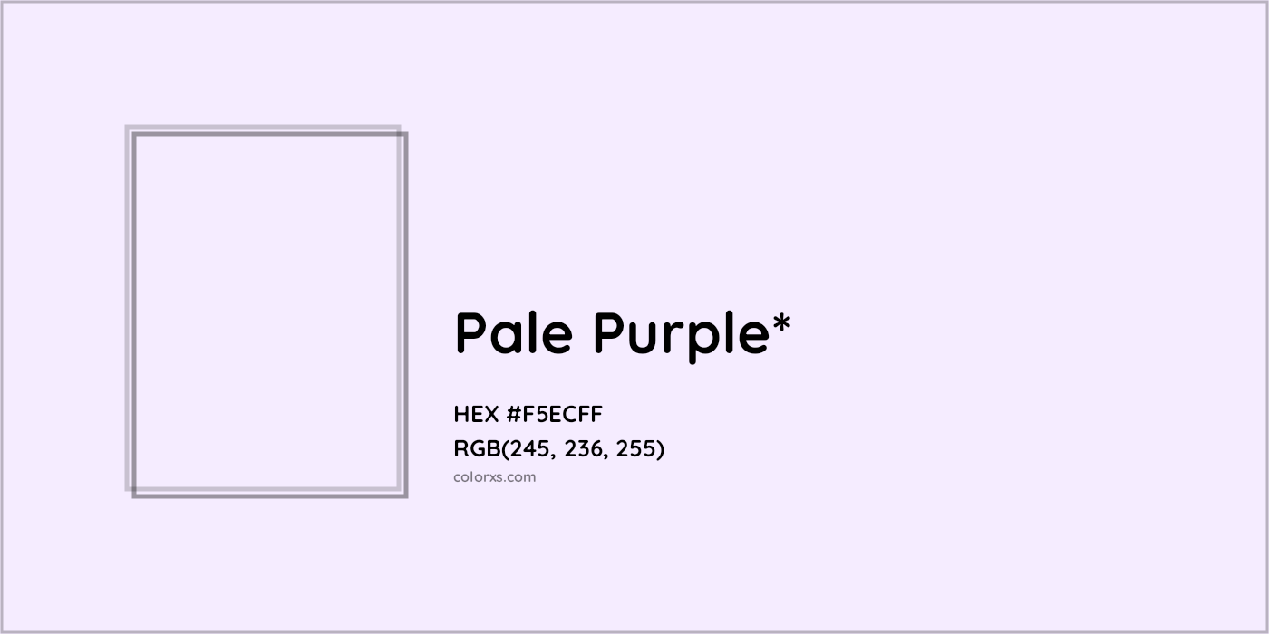 HEX #F5ECFF Color Name, Color Code, Palettes, Similar Paints, Images
