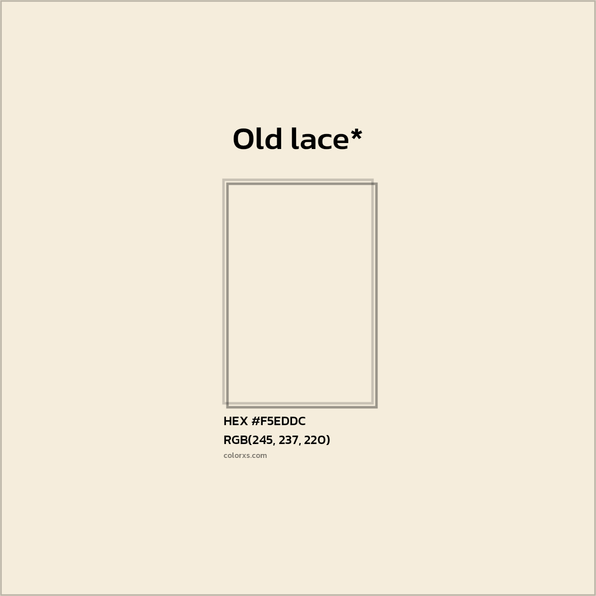 HEX #F5EDDC Color Name, Color Code, Palettes, Similar Paints, Images