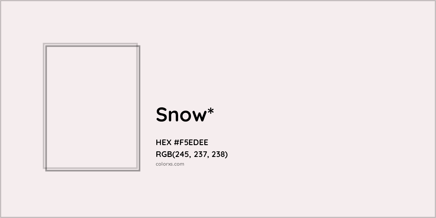 HEX #F5EDEE Color Name, Color Code, Palettes, Similar Paints, Images
