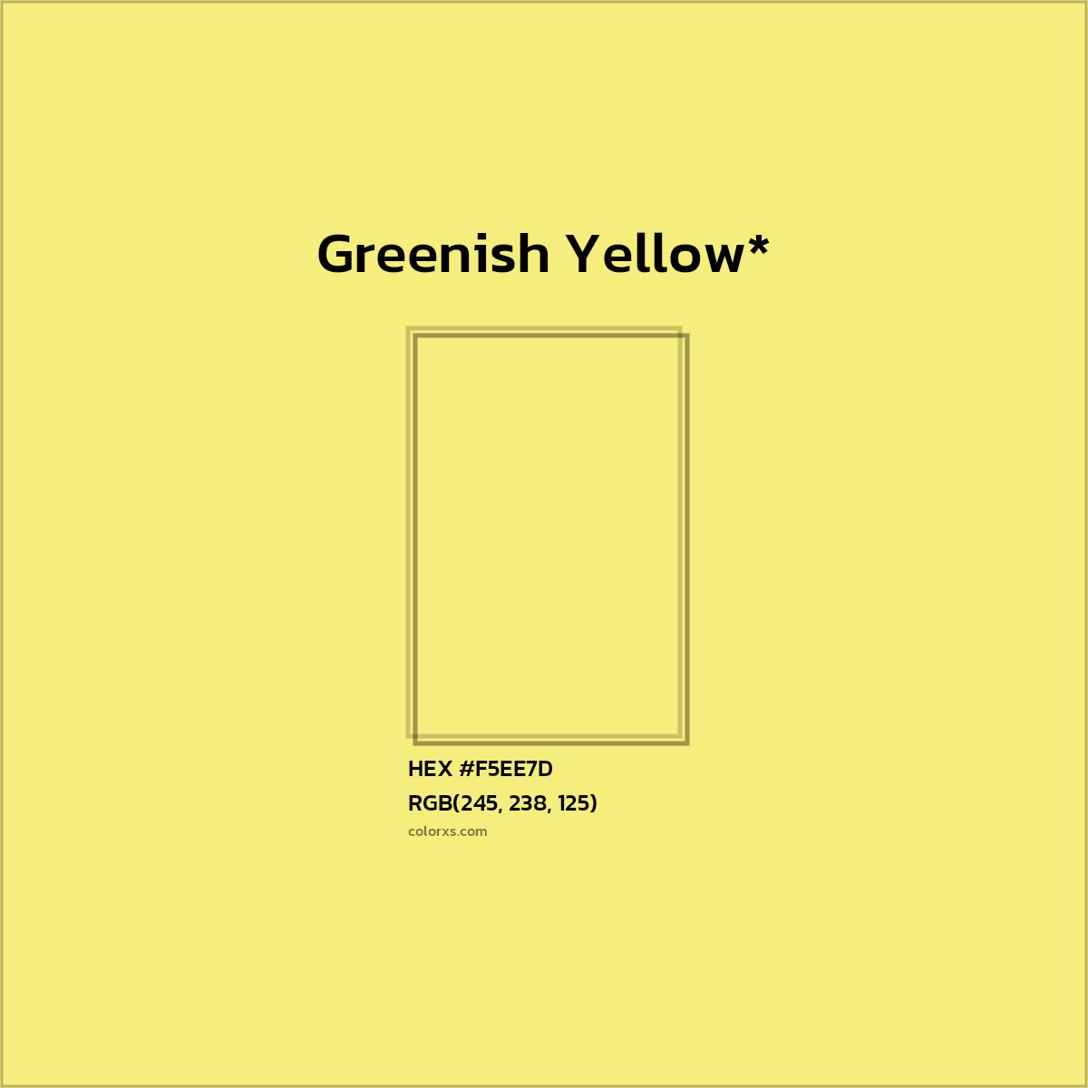 HEX #F5EE7D Color Name, Color Code, Palettes, Similar Paints, Images