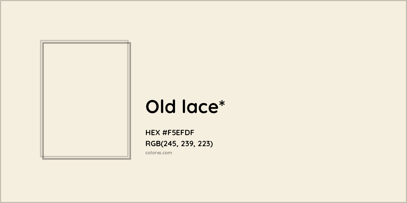 HEX #F5EFDF Color Name, Color Code, Palettes, Similar Paints, Images