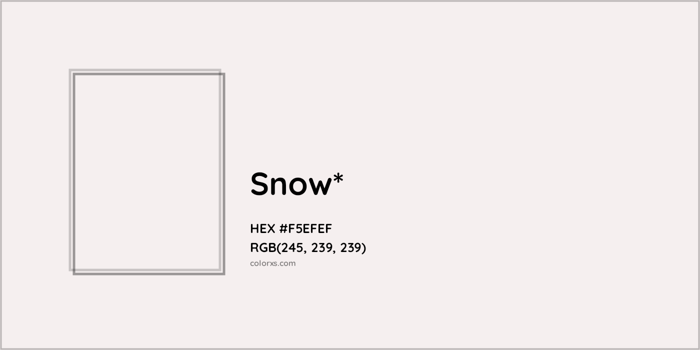 HEX #F5EFEF Color Name, Color Code, Palettes, Similar Paints, Images