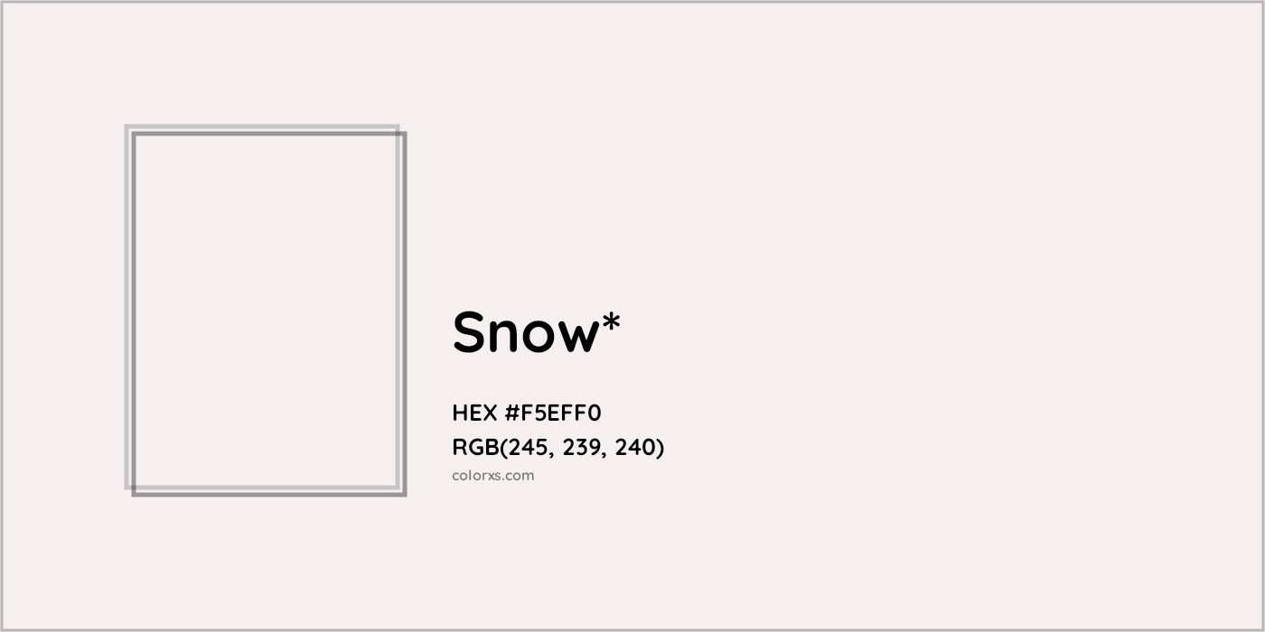HEX #F5EFF0 Color Name, Color Code, Palettes, Similar Paints, Images