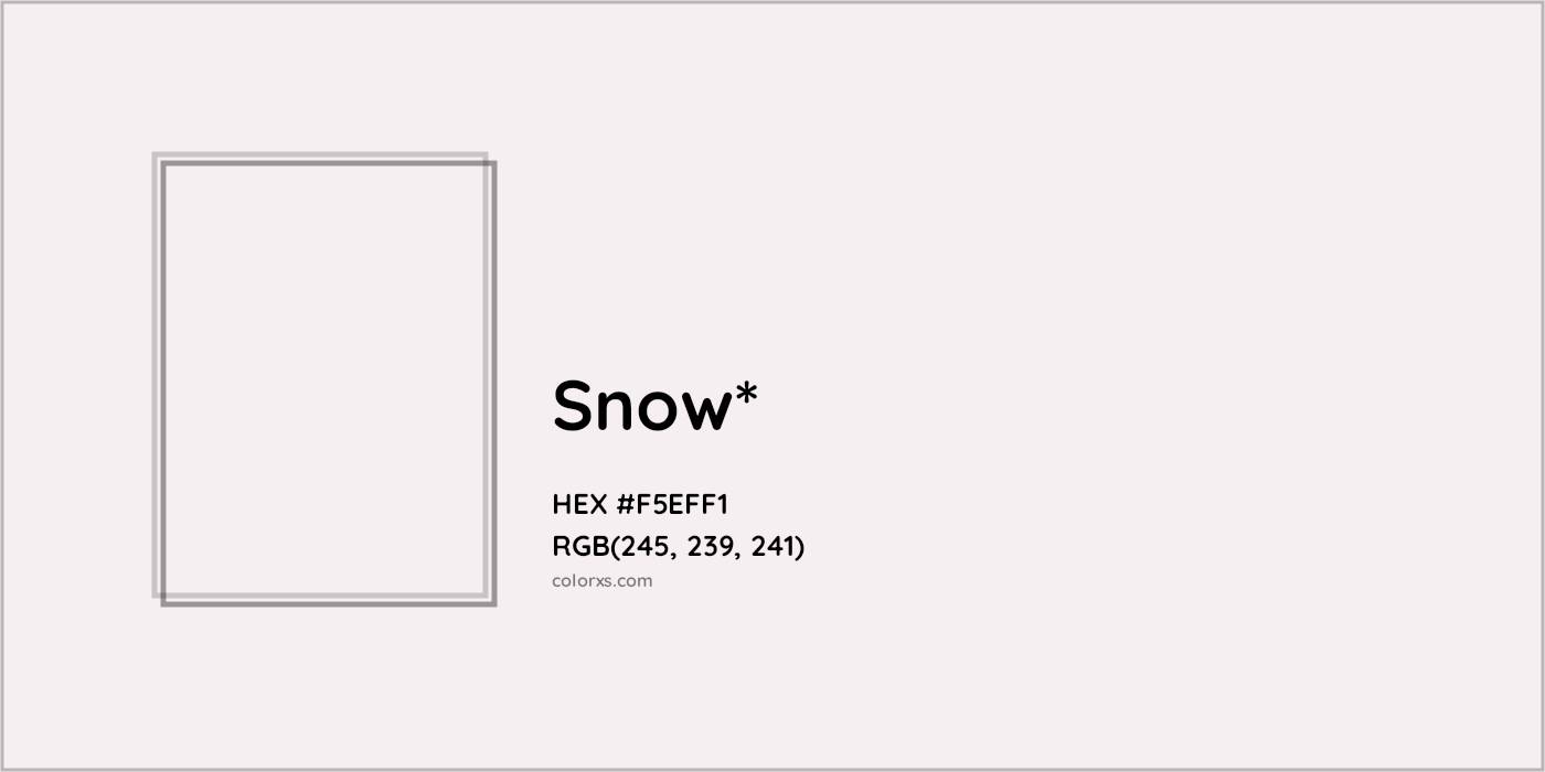 HEX #F5EFF1 Color Name, Color Code, Palettes, Similar Paints, Images