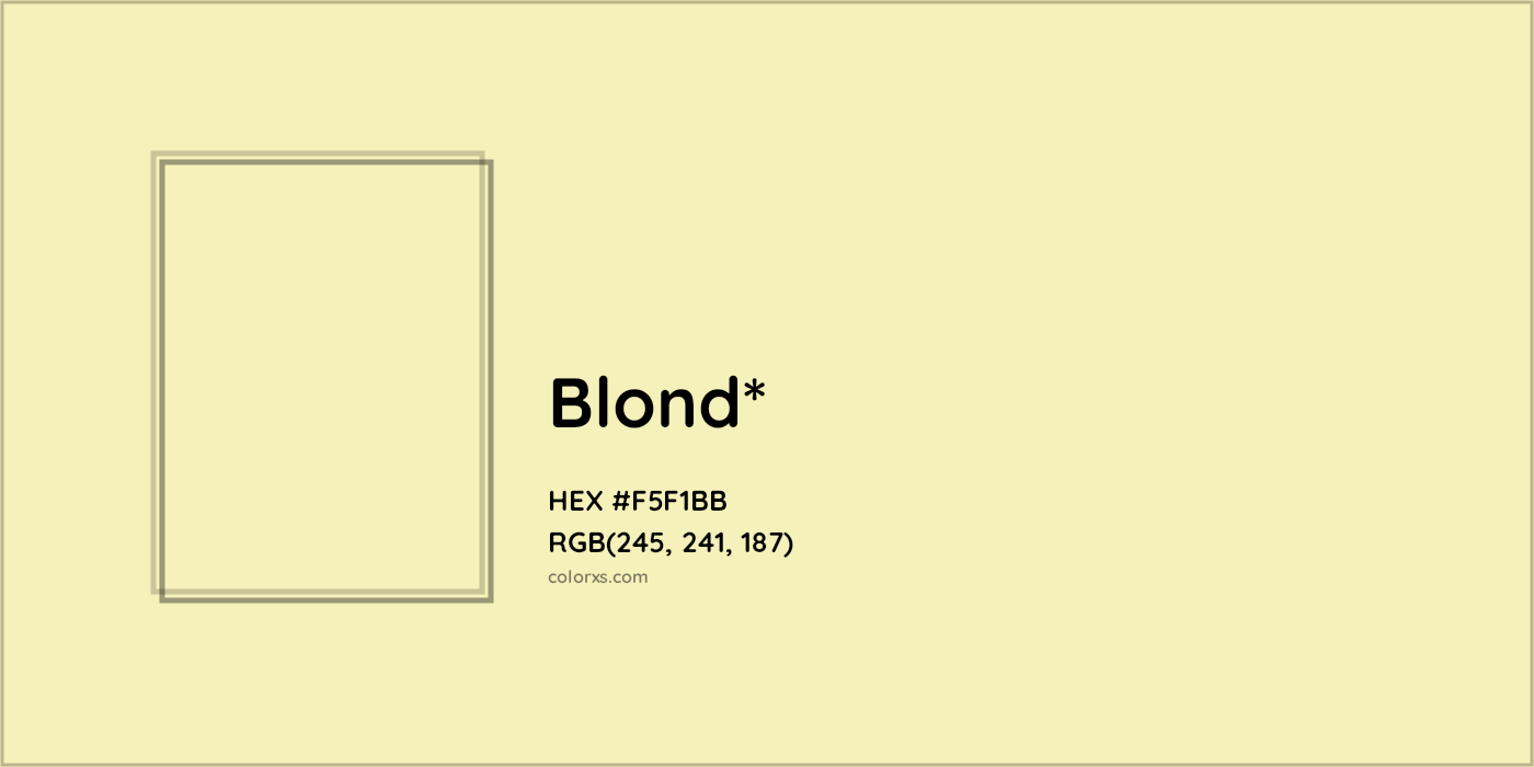 HEX #F5F1BB Color Name, Color Code, Palettes, Similar Paints, Images