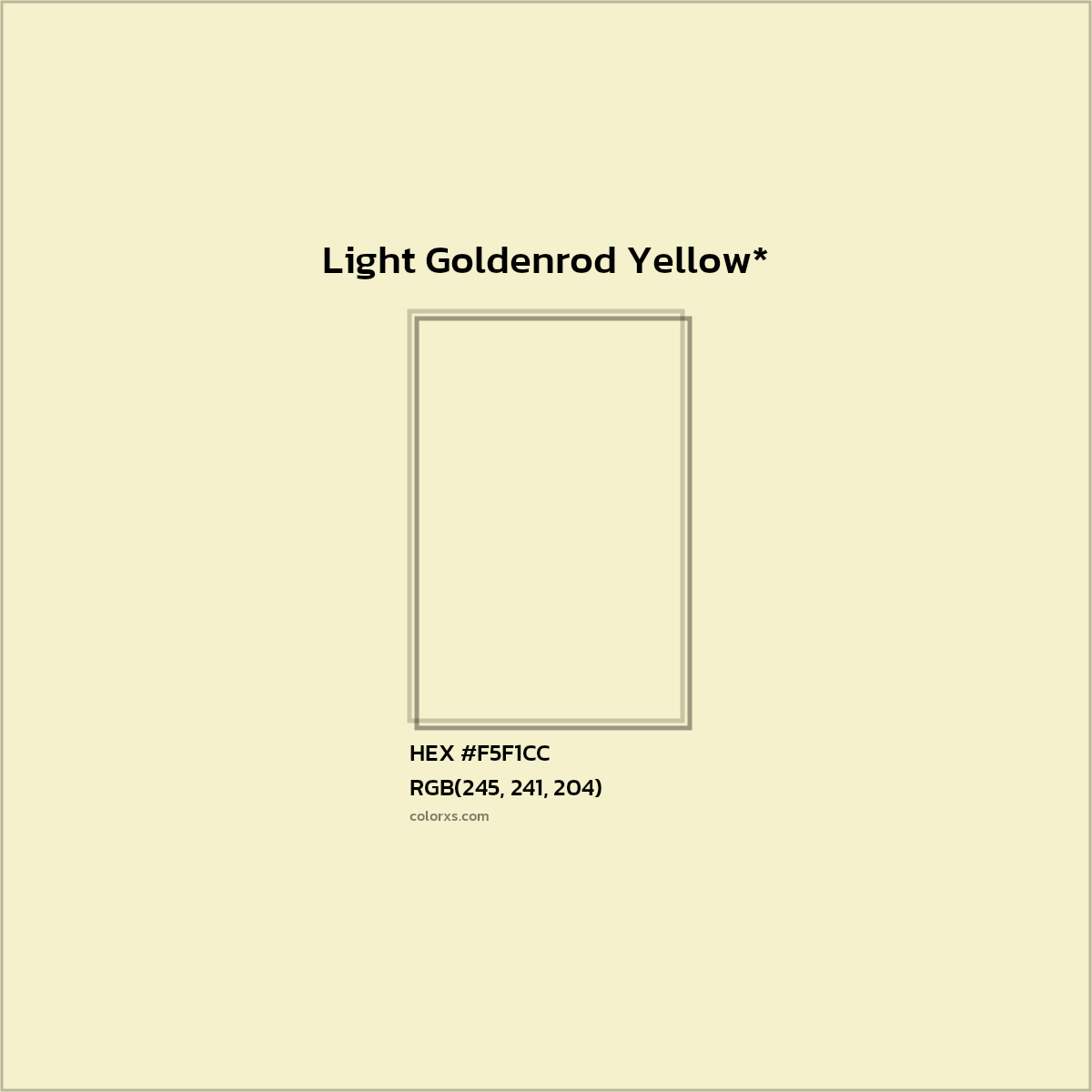 HEX #F5F1CC Color Name, Color Code, Palettes, Similar Paints, Images
