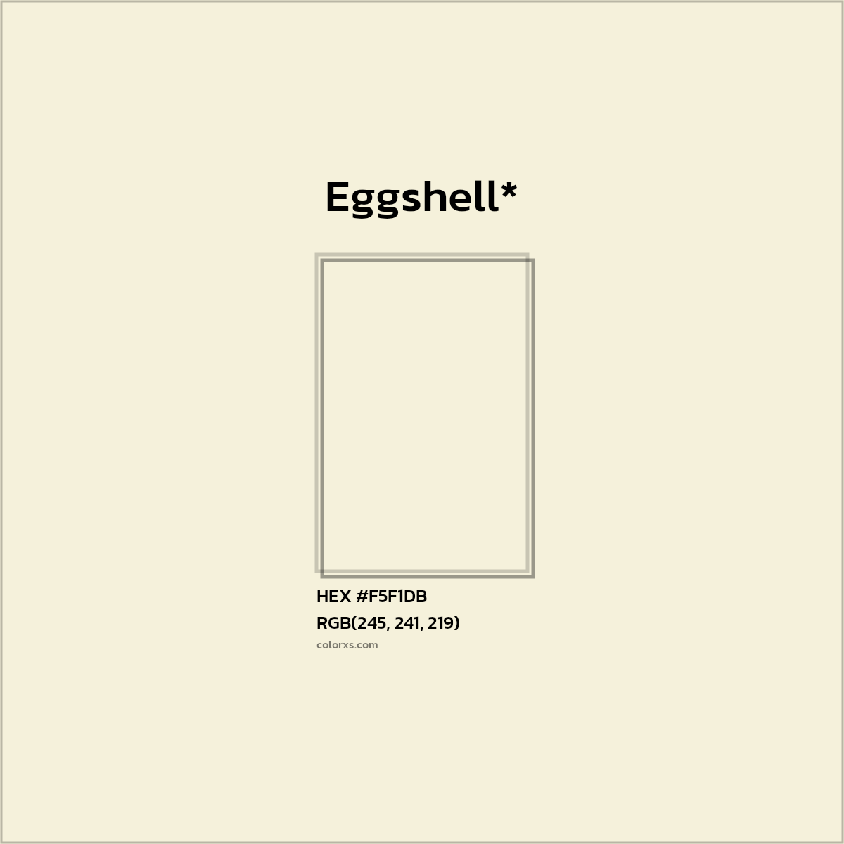 HEX #F5F1DB Color Name, Color Code, Palettes, Similar Paints, Images