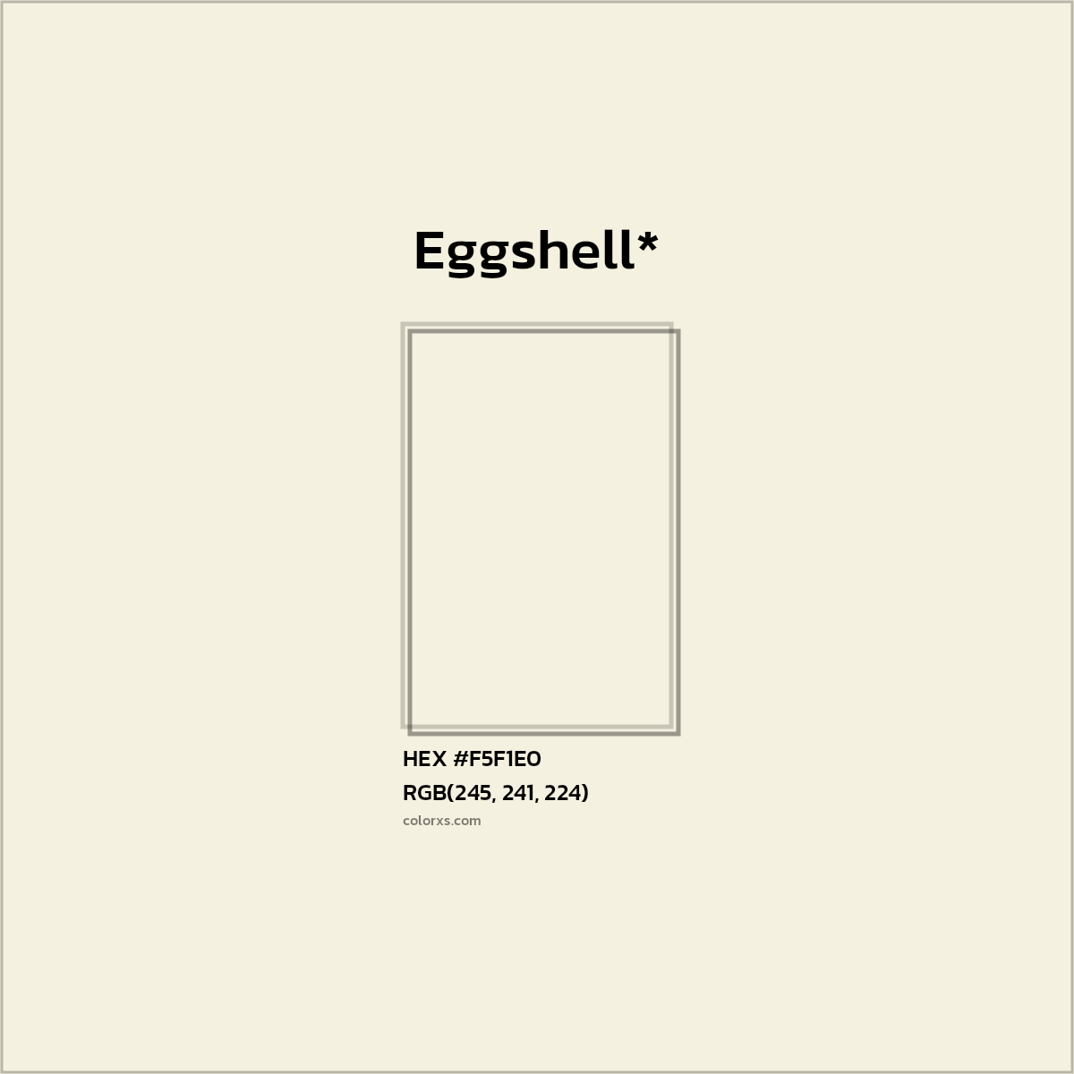 HEX #F5F1E0 Color Name, Color Code, Palettes, Similar Paints, Images