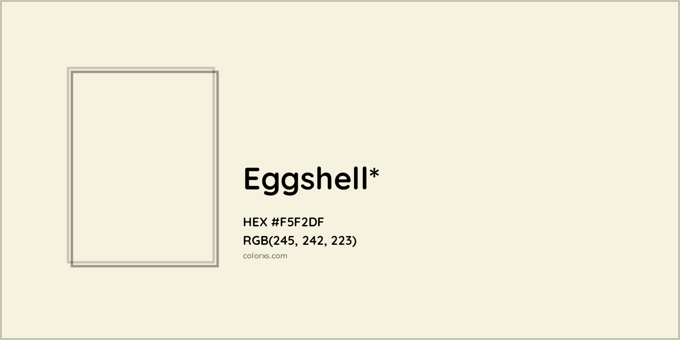 HEX #F5F2DF Color Name, Color Code, Palettes, Similar Paints, Images