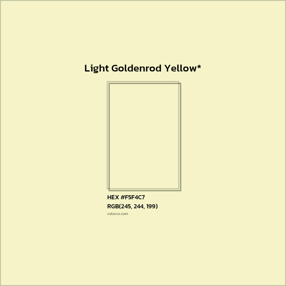 HEX #F5F4C7 Color Name, Color Code, Palettes, Similar Paints, Images