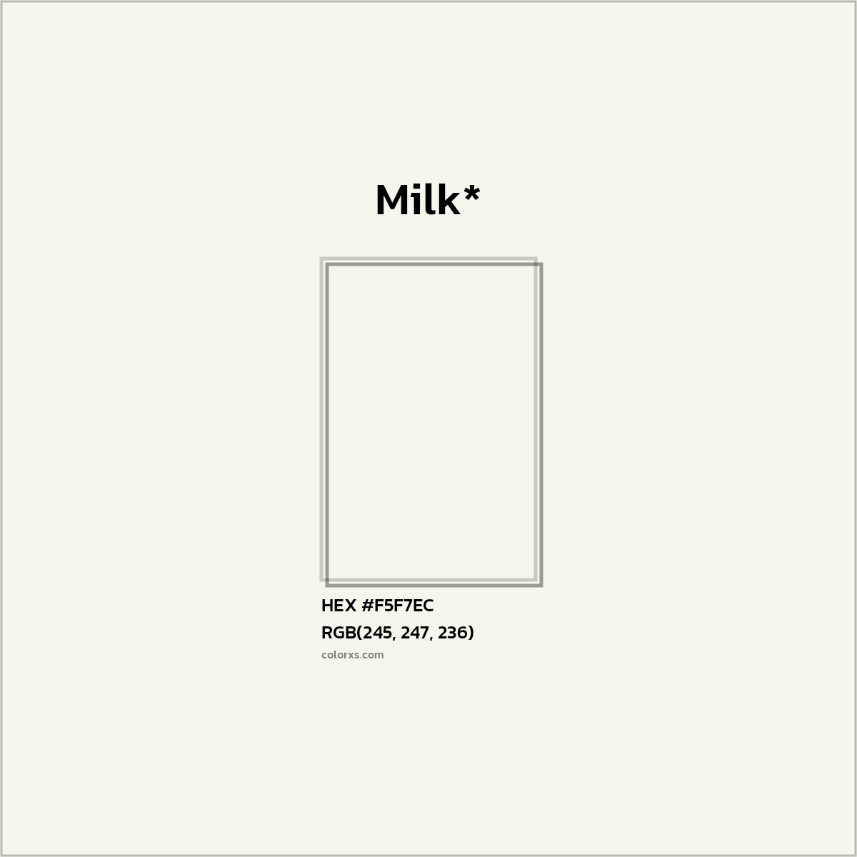 HEX #F5F7EC Color Name, Color Code, Palettes, Similar Paints, Images