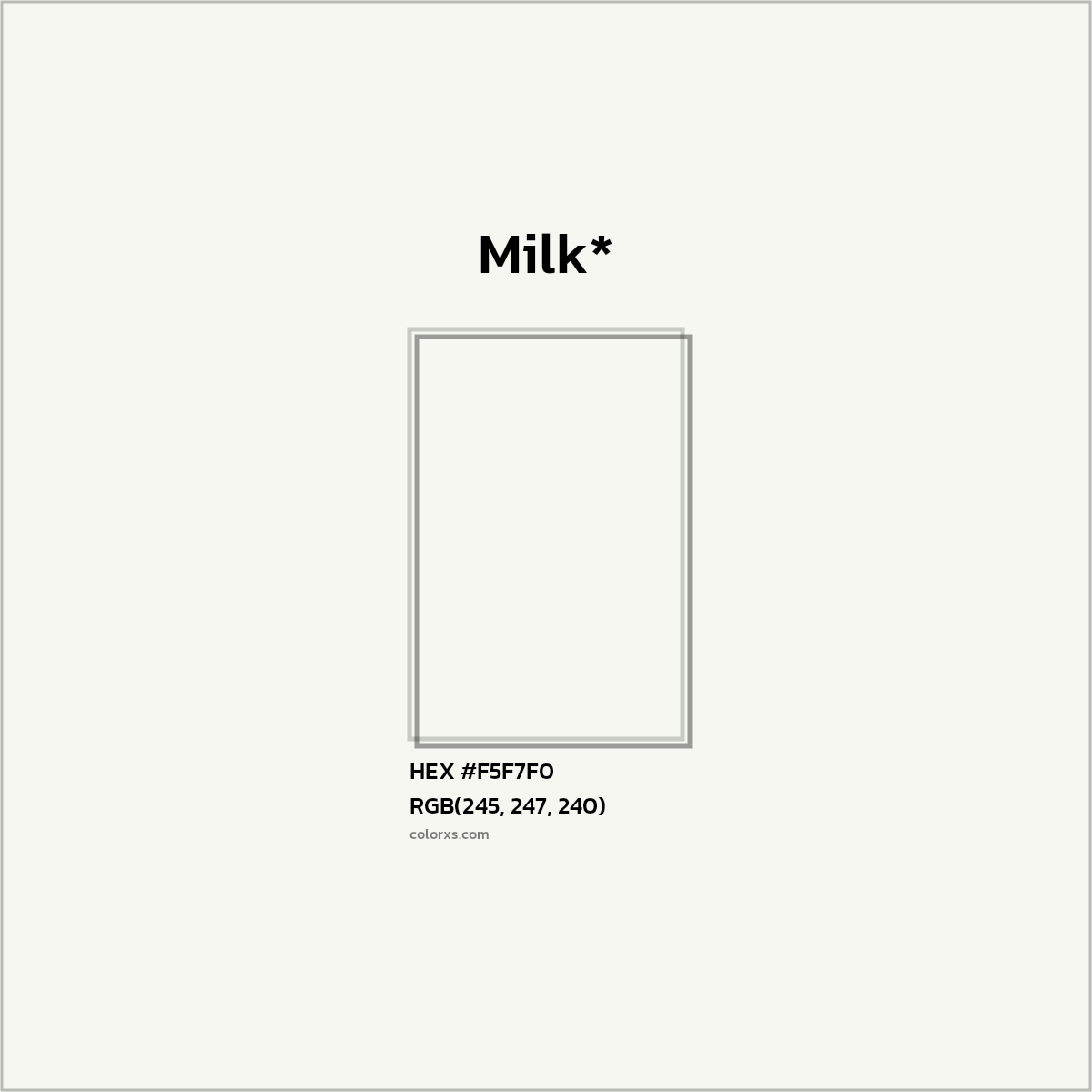 HEX #F5F7F0 Color Name, Color Code, Palettes, Similar Paints, Images