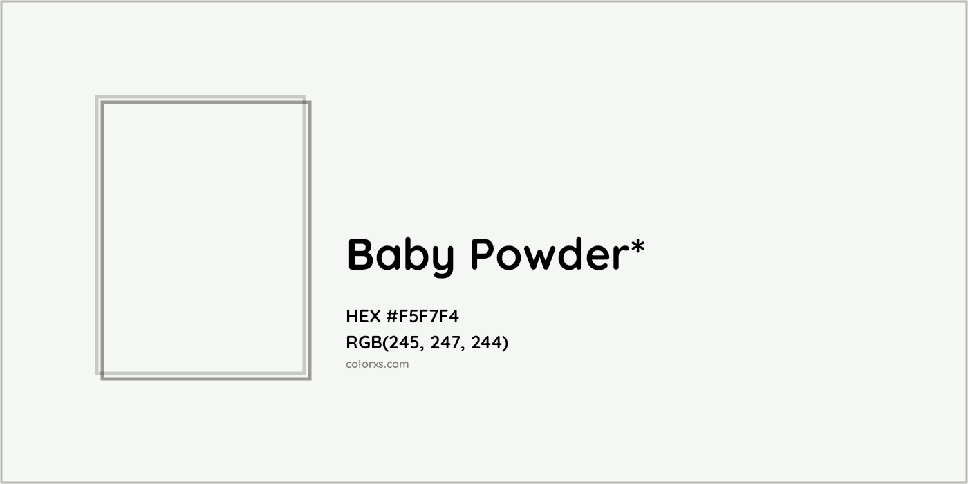 HEX #F5F7F4 Color Name, Color Code, Palettes, Similar Paints, Images
