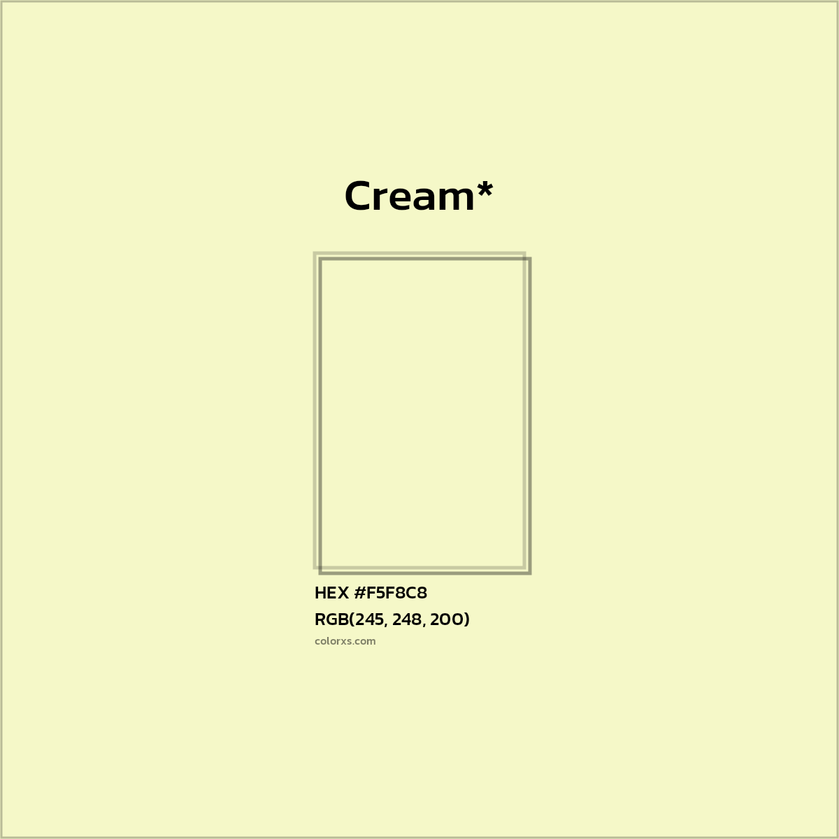HEX #F5F8C8 Color Name, Color Code, Palettes, Similar Paints, Images