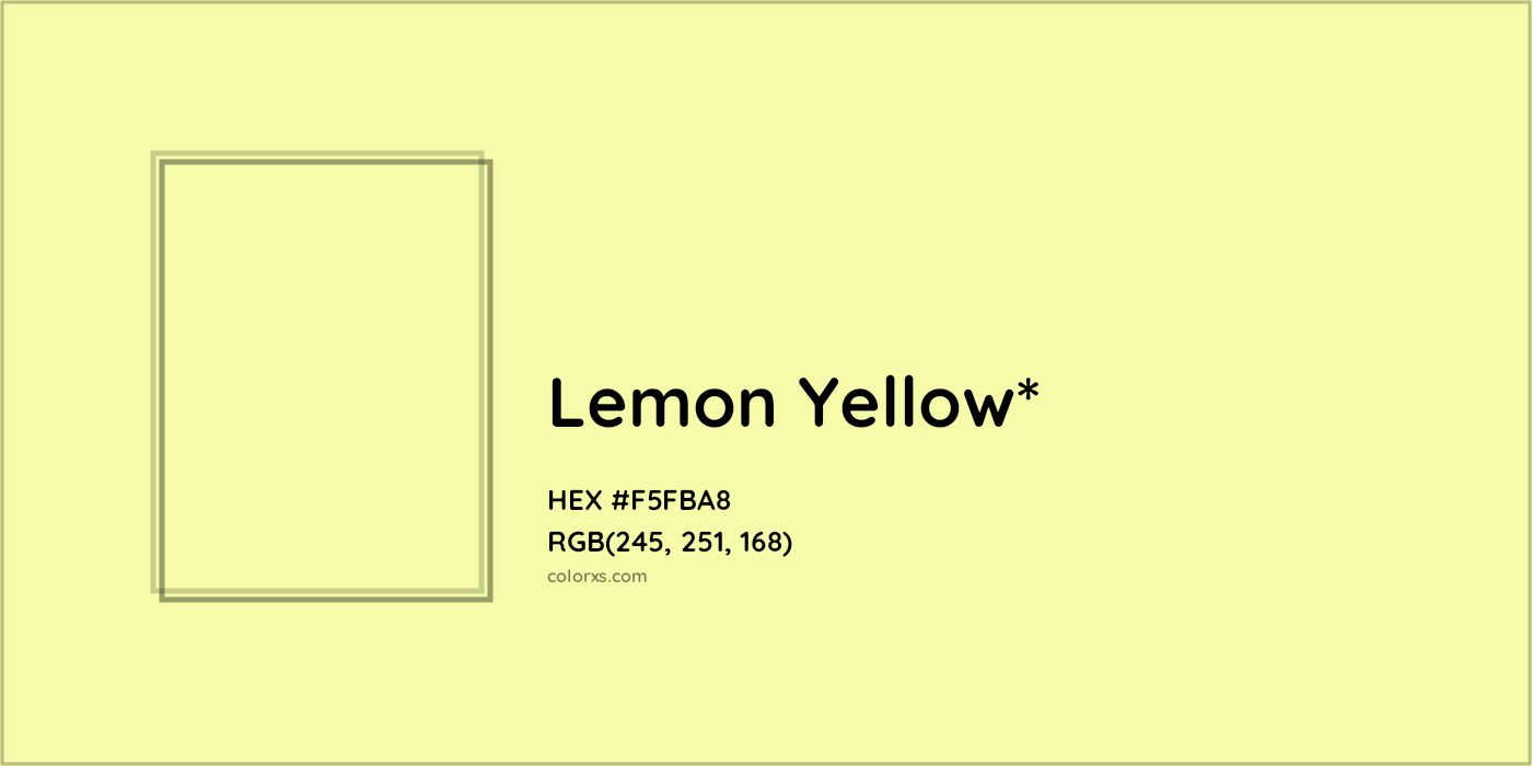 HEX #F5FBA8 Color Name, Color Code, Palettes, Similar Paints, Images