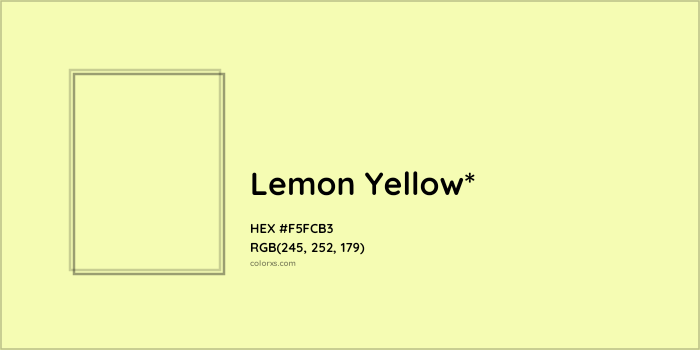 HEX #F5FCB3 Color Name, Color Code, Palettes, Similar Paints, Images