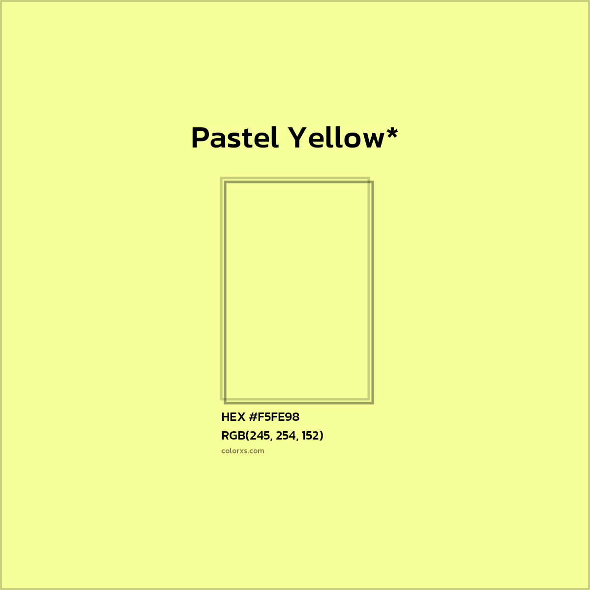 HEX #F5FE98 Color Name, Color Code, Palettes, Similar Paints, Images