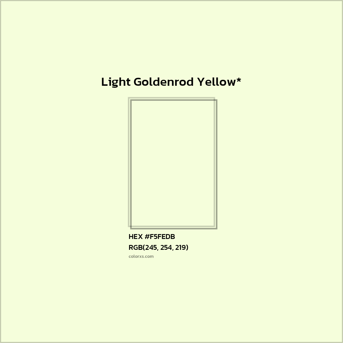 HEX #F5FEDB Color Name, Color Code, Palettes, Similar Paints, Images