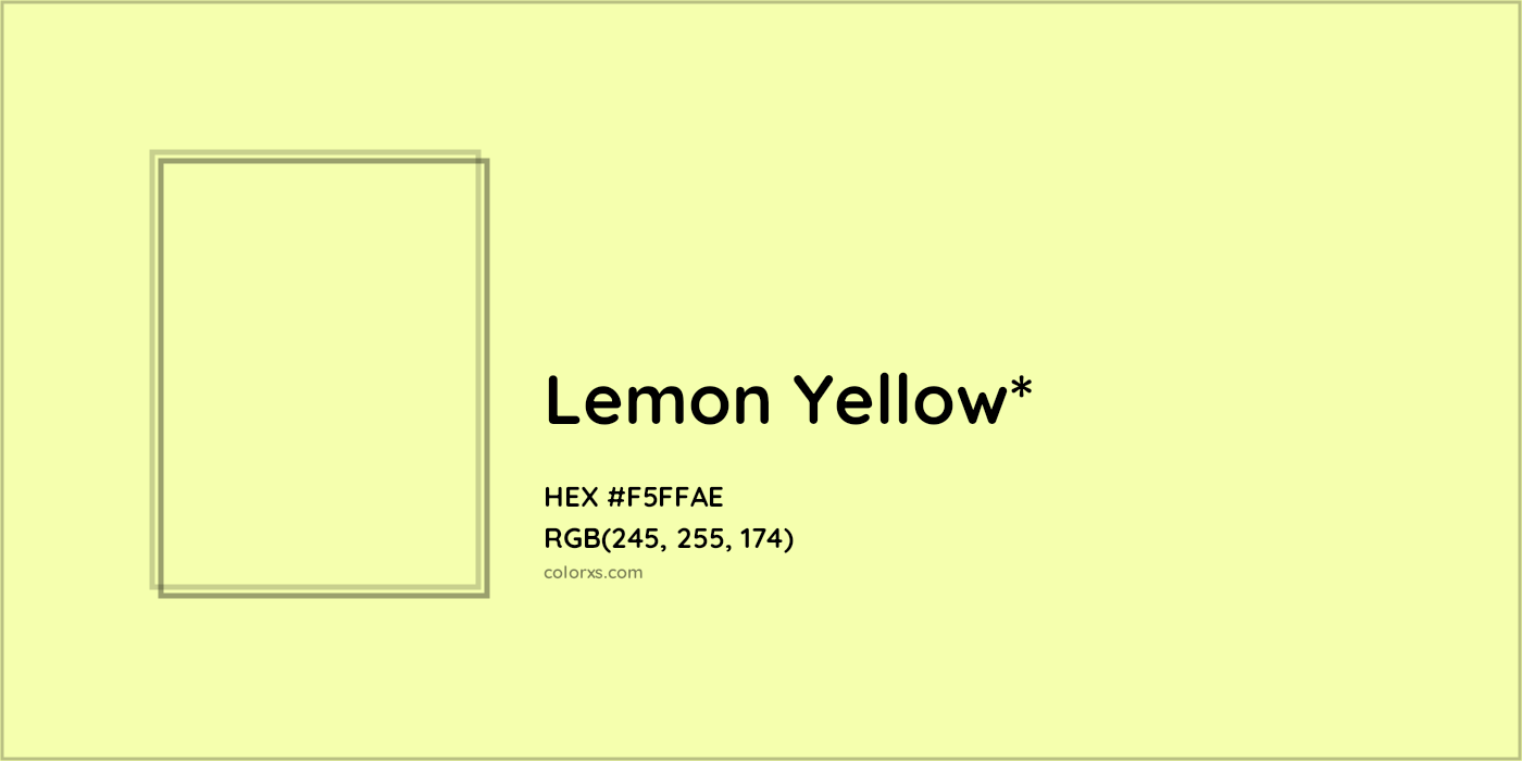 HEX #F5FFAE Color Name, Color Code, Palettes, Similar Paints, Images