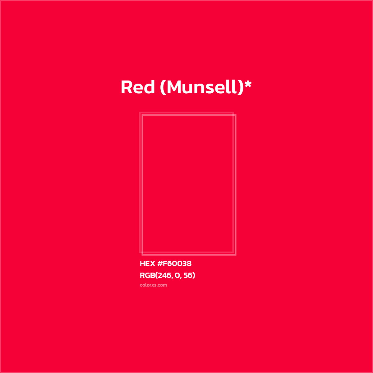 HEX #F60038 Color Name, Color Code, Palettes, Similar Paints, Images