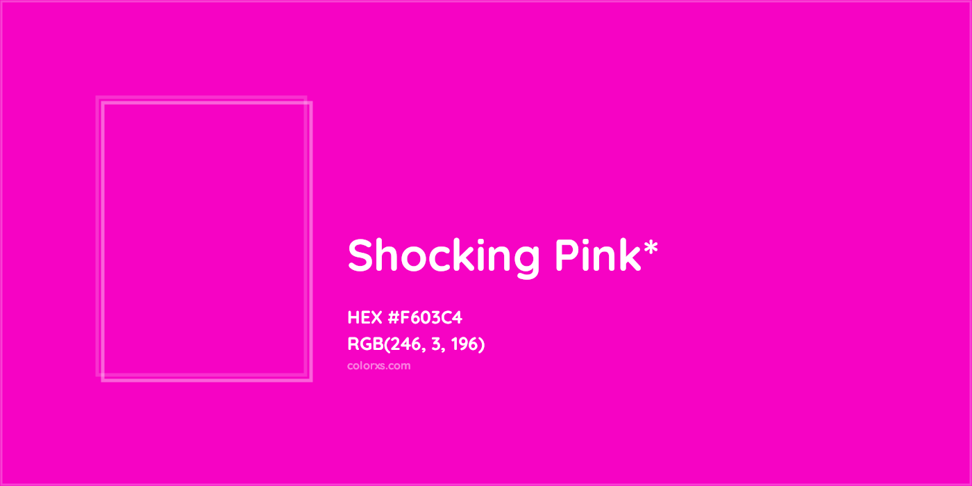 HEX #F603C4 Color Name, Color Code, Palettes, Similar Paints, Images