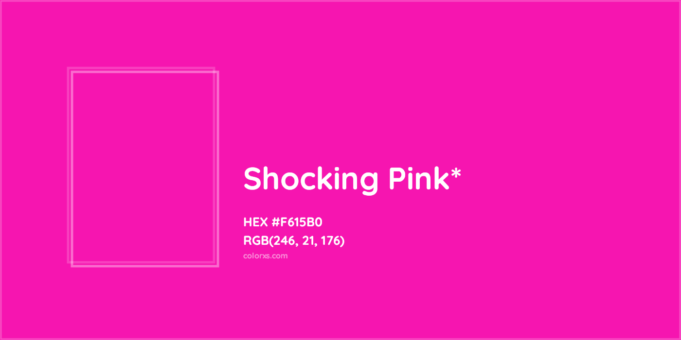 HEX #F615B0 Color Name, Color Code, Palettes, Similar Paints, Images