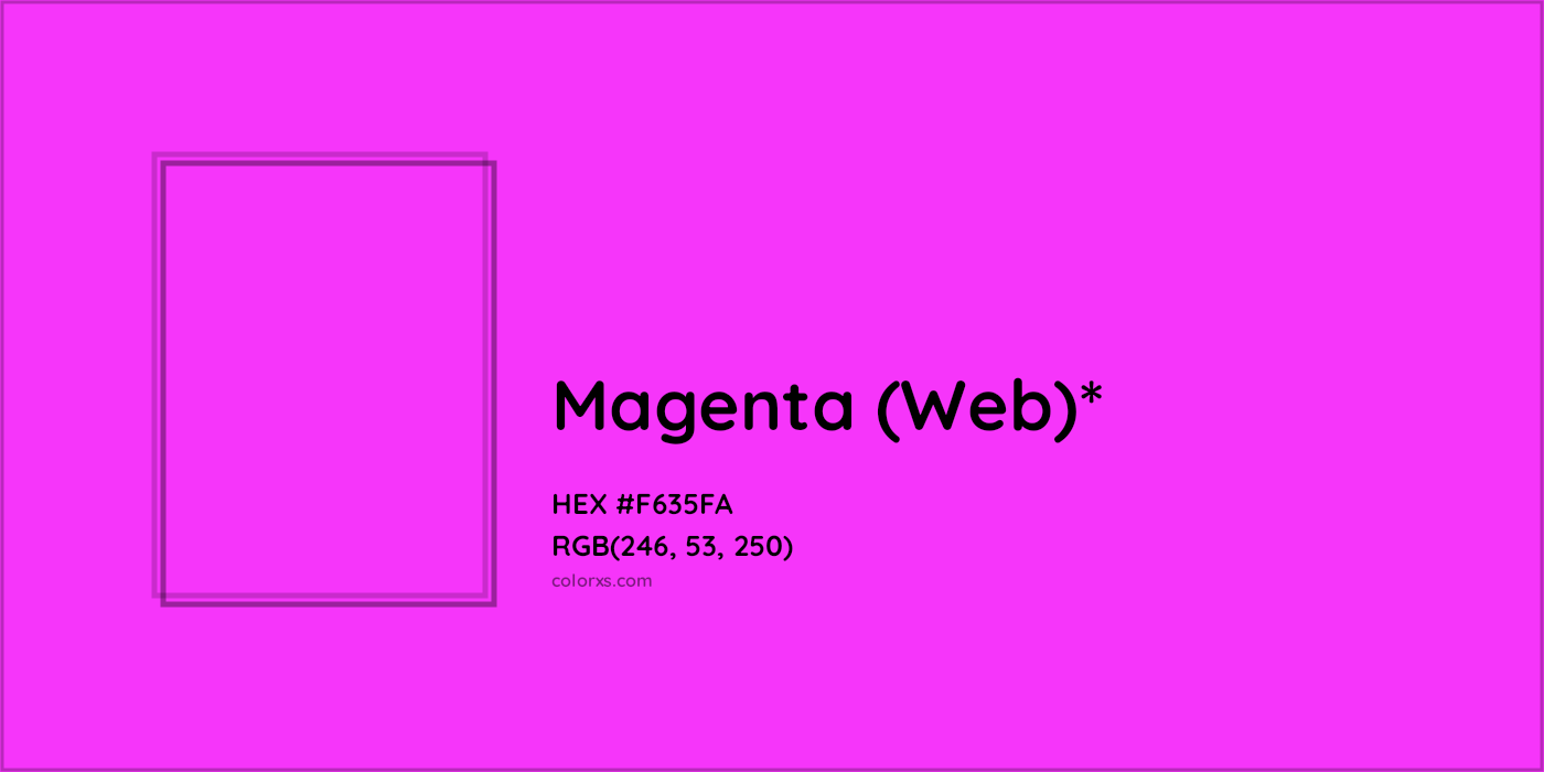 HEX #F635FA Color Name, Color Code, Palettes, Similar Paints, Images
