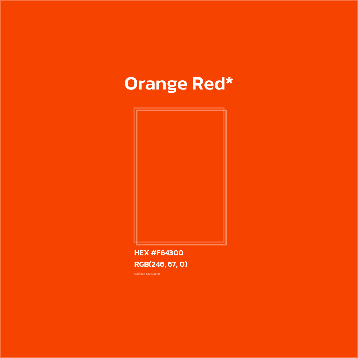 HEX #F64300 Color Name, Color Code, Palettes, Similar Paints, Images