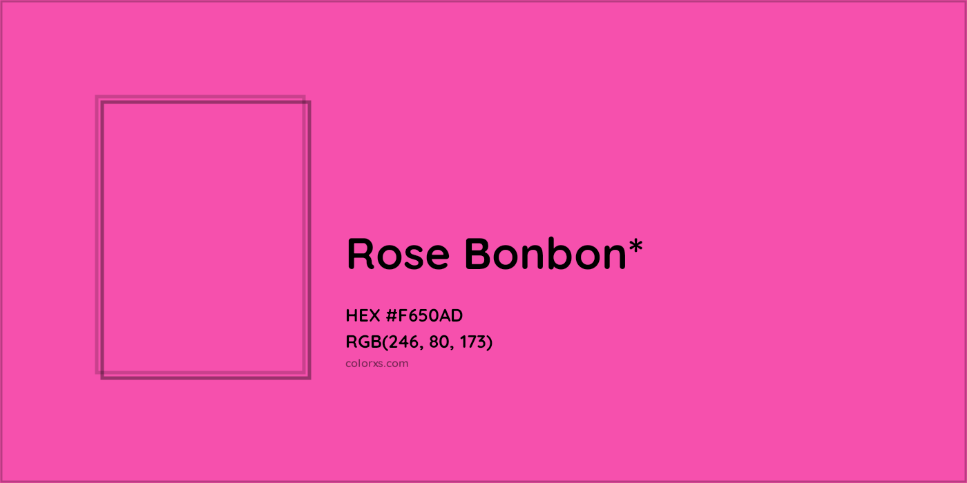 HEX #F650AD Color Name, Color Code, Palettes, Similar Paints, Images