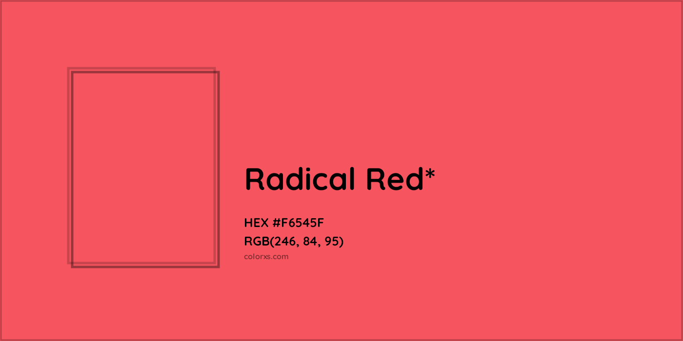 HEX #F6545F Color Name, Color Code, Palettes, Similar Paints, Images
