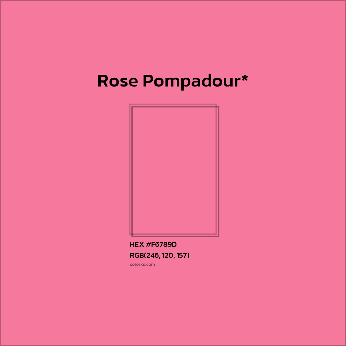 HEX #F6789D Color Name, Color Code, Palettes, Similar Paints, Images